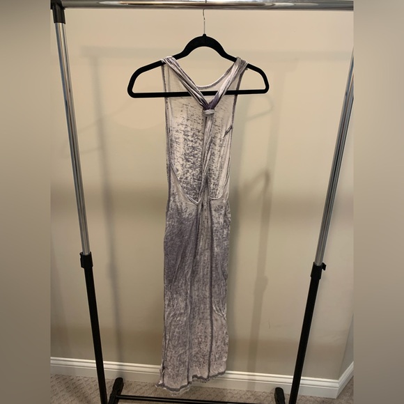 Grey Burnout Maxi Dress - Picture 2 of 3